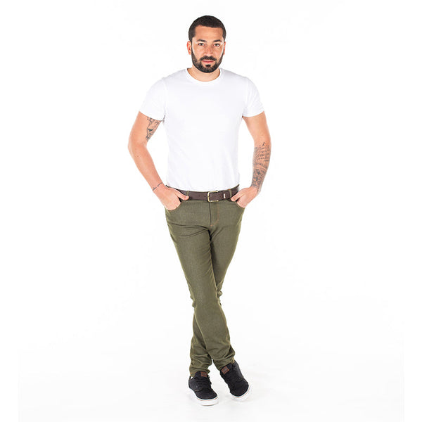 CALÇA JEANS HOMEN LUY-Denim Verde - 824-36-RAG-Tailors-Fardas-e-Uniformes-Vestuario-Pro