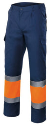CALÇAS BICOLOR DE ALTA VISIBILIDADE-Sup Mar/Inf Nar-S-RAG-Tailors-Fardas-e-Uniformes-Vestuario-Pro