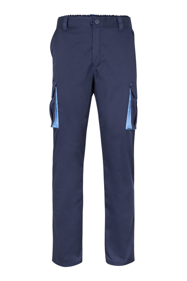 CALÇAS BICOLOR MULTIBOLSOS cor Azul Marinho-RAG-Tailors-Fardas-e-Uniformes-Vestuario-Pro