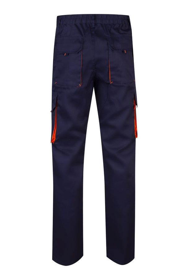 CALÇAS BICOLOR MULTIBOLSOS cor Azul Marinho-RAG-Tailors-Fardas-e-Uniformes-Vestuario-Pro