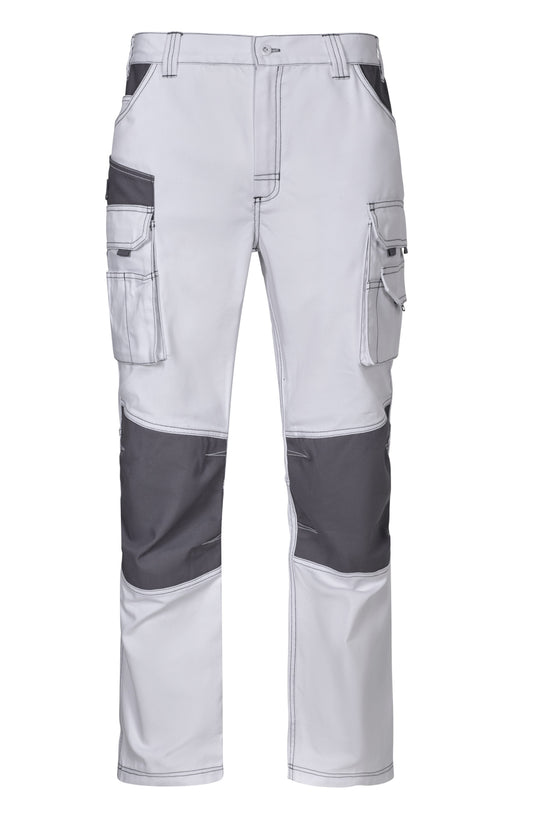 CALÇAS CANVAS BICOLOR MULTIBOLSOS-Branco-S-RAG-Tailors-Fardas-e-Uniformes-Vestuario-Pro