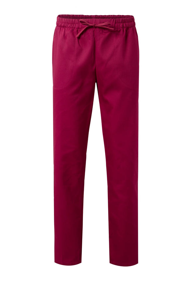 CALÇAS ESTILO PIJAMA COM ATILHOS Tara (2 de 2)-Burdeos-XS-RAG-Tailors-Fardas-e-Uniformes-Vestuario-Pro