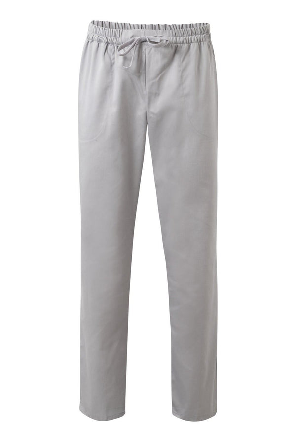 CALÇAS ESTILO PIJAMA COM ATILHOS Tara-CINZA GELO - 58-XS-RAG-Tailors-Fardas-e-Uniformes-Vestuario-Pro