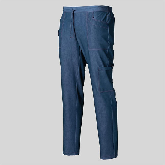 CALÇAS UNISEX COM BOLSOS DE JEANS (Deni & Dila)-Denim-XXS-RAG-Tailors-Fardas-e-Uniformes-Vestuario-Pro