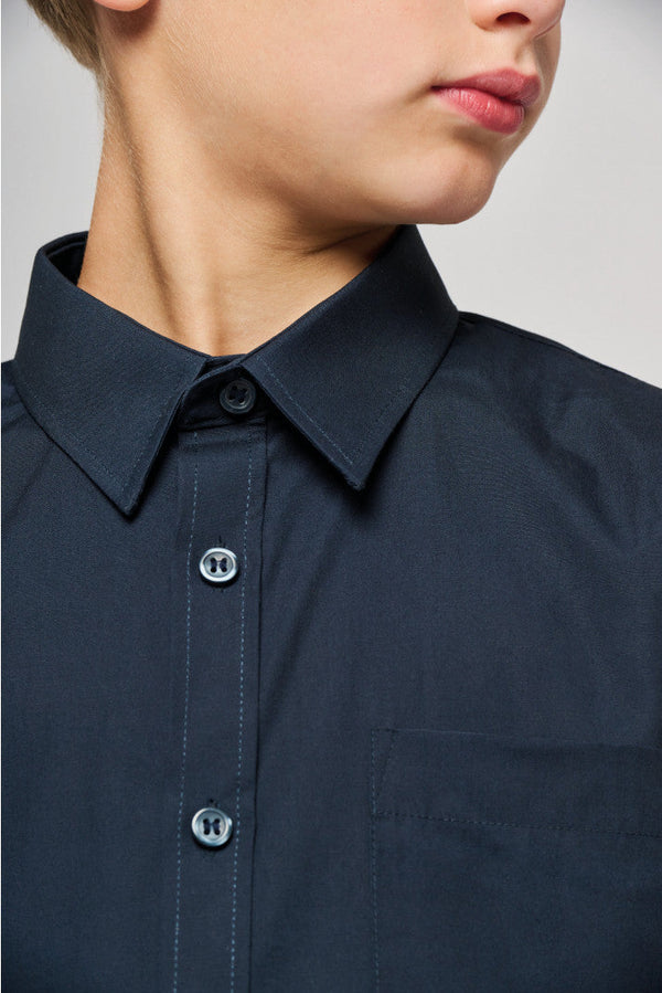 CAMISA DE CRIANÇA MANGA COMPRIDA EM POPELINE-RAG-Tailors-Fardas-e-Uniformes-Vestuario-Pro