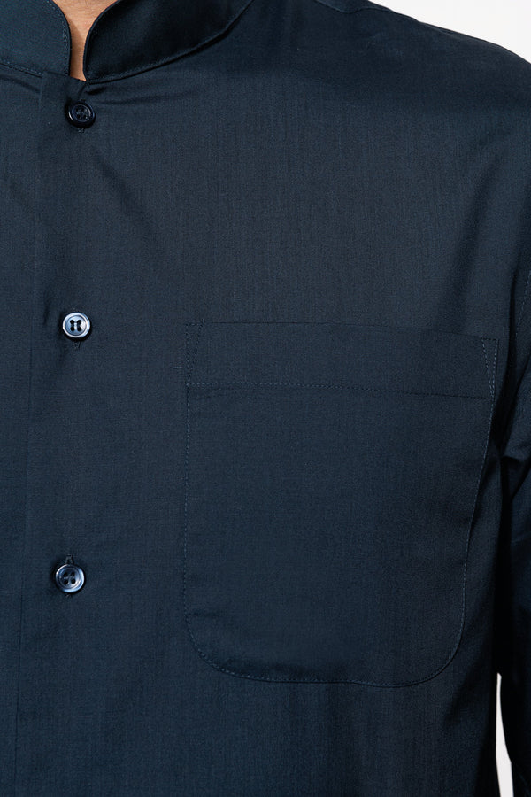 CAMISA DE HOMEM COM GOLA À PADRE DE MANGA COMPRIDA-RAG-Tailors-Fardas-e-Uniformes-Vestuario-Pro