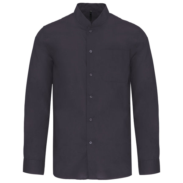 CAMISA DE HOMEM COM GOLA À PADRE DE MANGA COMPRIDA-Zinco-S-RAG-Tailors-Fardas-e-Uniformes-Vestuario-Pro