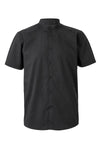CAMISA DE HOMEM GOLA PADRE STRETCH MANGA CURTA-Preto-S-RAG-Tailors-Fardas-e-Uniformes-Vestuario-Pro