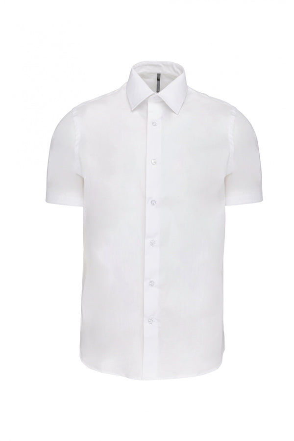 CAMISA DE MANGA CURTA COM STRETCH-Branco-S-RAG-Tailors-Fardas-e-Uniformes-Vestuario-Pro