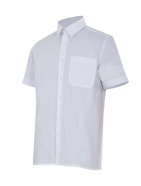 CAMISA DE MANGA CURTA-Branco-L-RAG-Tailors-Fardas-e-Uniformes-Vestuario-Pro