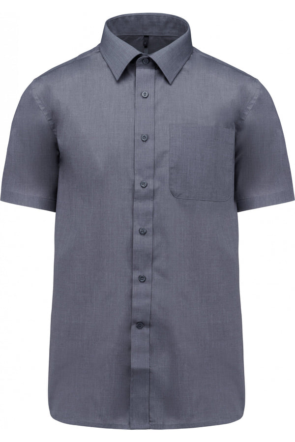 CAMISA DE MANGA CURTA TRATAMENTO FÁCIL-Urban Grey-S-RAG-Tailors-Fardas-e-Uniformes-Vestuario-Pro