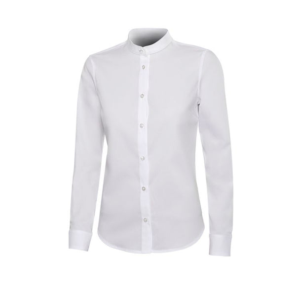 CAMISA DE MULHER GOLA PADRE COM STRETCH-RAG-Tailors-Fardas-e-Uniformes-Vestuario-Pro