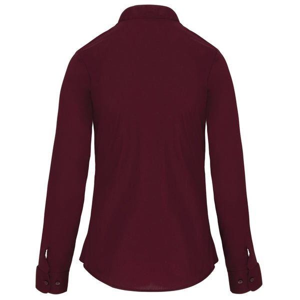 CAMISA DE SENHORA COM GOLA À PADRE MANGA COMPRIDA-RAG-Tailors-Fardas-e-Uniformes-Vestuario-Pro