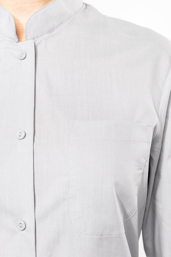 CAMISA DE SENHORA COM GOLA À PADRE MANGA COMPRIDA-RAG-Tailors-Fardas-e-Uniformes-Vestuario-Pro