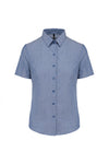 CAMISA DE SENHORA MANGA CURTA EM OXFORD TRATAMENTO FÁCIL-Azul Cobalto-XS-RAG-Tailors-Fardas-e-Uniformes-Vestuario-Pro