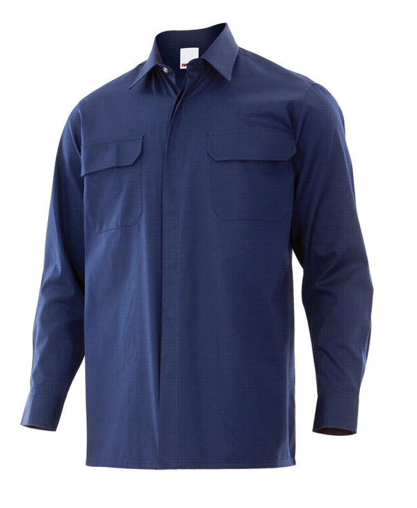 CAMISA IGNÍFUGA - ANTIESTÁTICA-Azul Navy-S-RAG-Tailors-Fardas-e-Uniformes-Vestuario-Pro