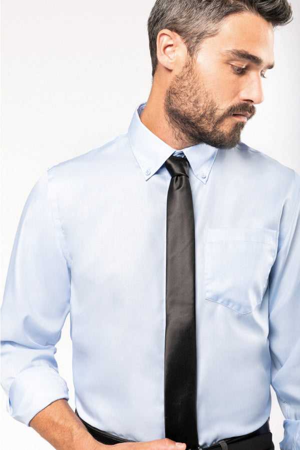 CAMISA MANGA COMPRIDA - BOTÕES COLARINHO SUPRA - NÃO PRECISA PASSAR A FERRO-RAG-Tailors-Fardas-e-Uniformes-Vestuario-Pro