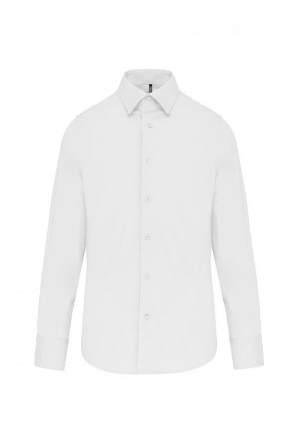 CAMISA MANGA COMPRIDA SUPRA - SEM BOTÕES COLARINHO - NÃO PRECISA PASSAR A FERRO-Branco-XS-RAG-Tailors-Fardas-e-Uniformes-Vestuario-Pro