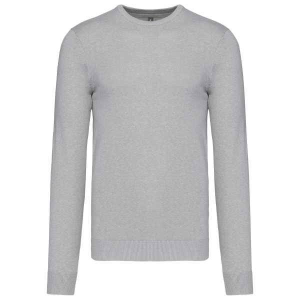 CAMISOLA DE HOMEM DECOTE REDONDO-Grey Melange-S-RAG-Tailors-Fardas-e-Uniformes-Vestuario-Pro
