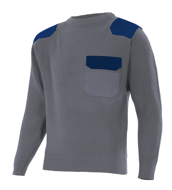 CAMISOLA DE MALHA ESPESSA DE DECOTE REDONDO-RAG-Tailors-Fardas-e-Uniformes-Vestuario-Pro