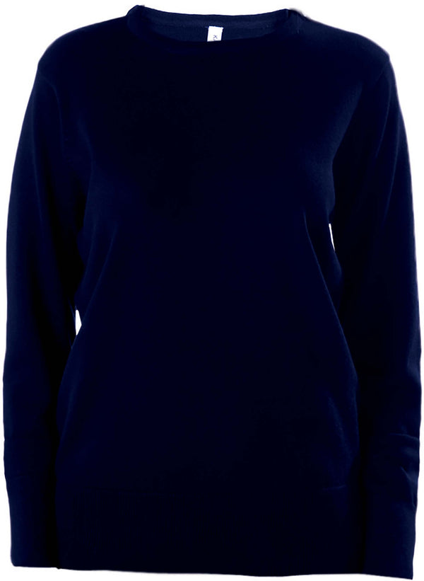 CAMISOLA DE SENHORA DECOTE REDONDO-Azul Marinho-XS-RAG-Tailors-Fardas-e-Uniformes-Vestuario-Pro