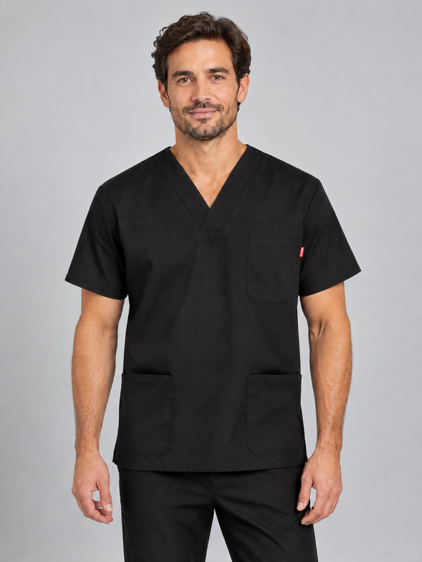CAMISOLA Estilo Pijama Manga Curta Tara-PRETO - 00-2XS-RAG-Tailors-Fardas-e-Uniformes-Vestuario-Pro