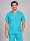 CAMISOLA Estilo Pijama Manga Curta Tara-TURQUESA CLARO - 28-2XS-RAG-Tailors-Fardas-e-Uniformes-Vestuario-Pro