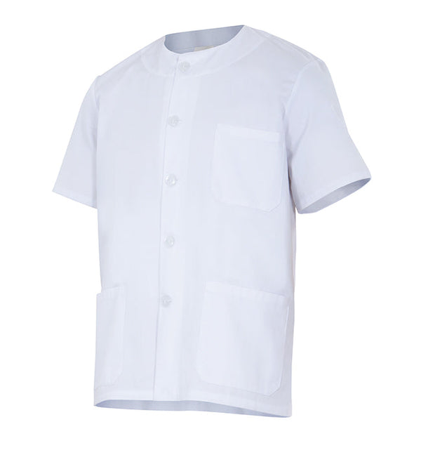 CASACO ESTILO PIJAMA DE MANGA CURTA-Branco-XS-RAG-Tailors-Fardas-e-Uniformes-Vestuario-Pro