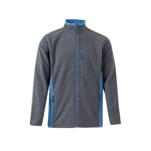 CASACO POLAR BICOLOR GAMA CINZA-Azul-XS-RAG-Tailors-Fardas-e-Uniformes-Vestuario-Pro