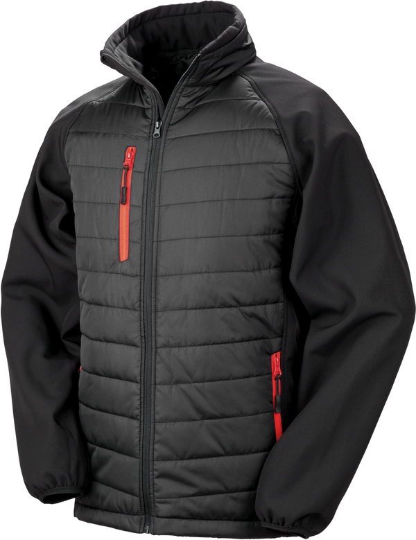 CASACO SOFTSHELL COMPASS em Azul-Preto / Vermelho-M-RAG-Tailors-Fardas-e-Uniformes-Vestuario-Pro