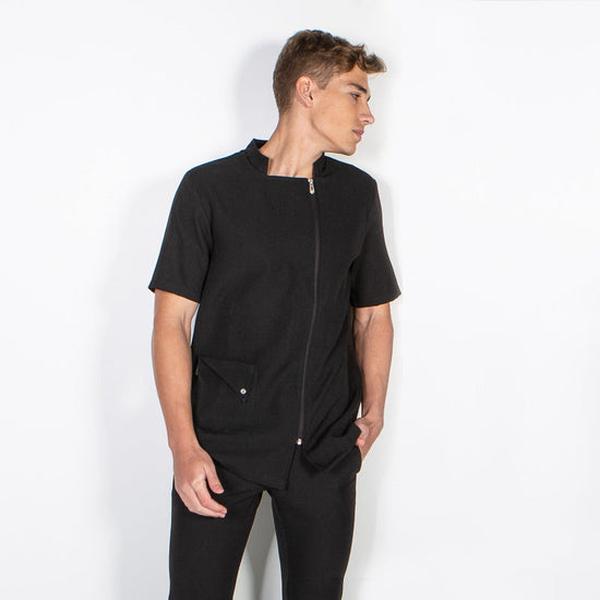CASACO TÚNICA MASCULINO-Preto - 1-2XL-RAG-Tailors-Fardas-e-Uniformes-Vestuario-Pro