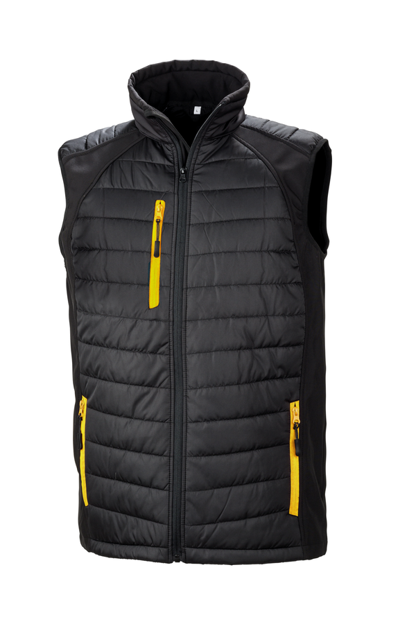 COLETE SOFTSHELL COMPASS em Azul-Preto / Amarelo-XS-RAG-Tailors-Fardas-e-Uniformes-Vestuario-Pro