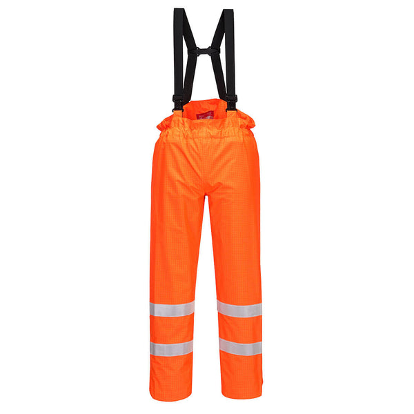 Calça Bizflame Rain, sem forro, de alta visibilidade, anti-estática e ignífuga-Laranja-S-RAG-Tailors-Fardas-e-Uniformes-Vestuario-Pro