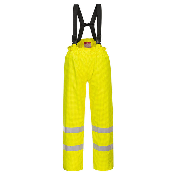 Calça Bizflame, com forro, de alta visibilidade, anti-estática e ignífuga-Amarelo-S-RAG-Tailors-Fardas-e-Uniformes-Vestuario-Pro