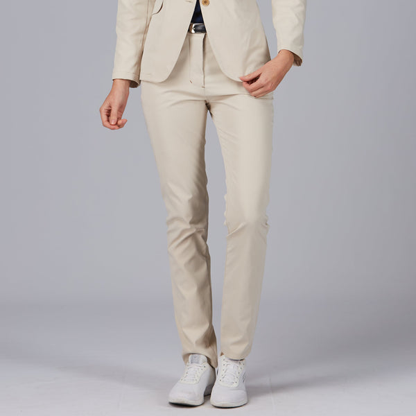 Calça Chino Feminina Alessa-Bege-110-36-RAG-Tailors-Fardas-e-Uniformes-Vestuario-Pro