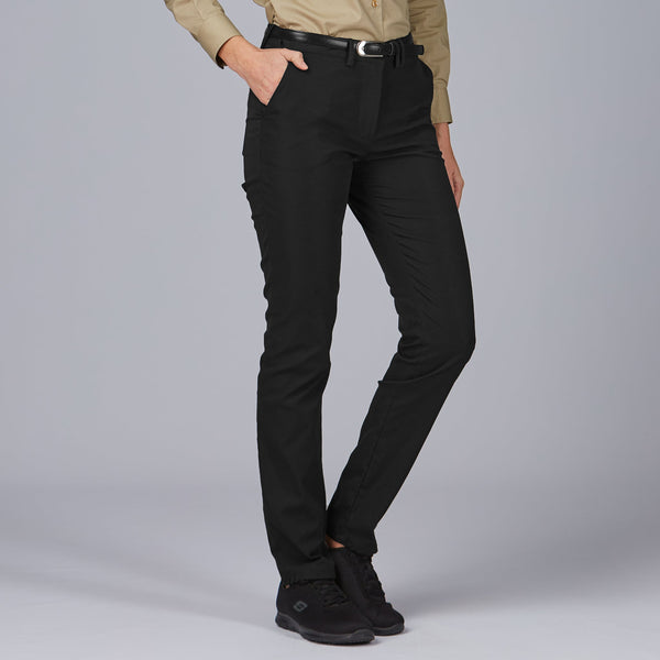 Calça Chino Feminina Alessa-Preto-001-36-RAG-Tailors-Fardas-e-Uniformes-Vestuario-Pro