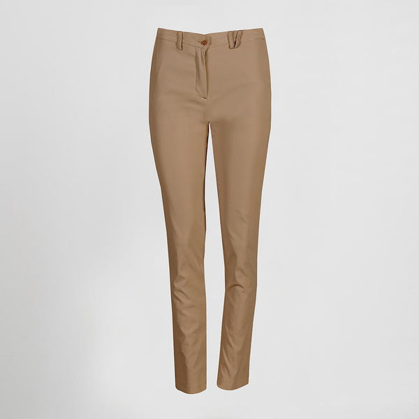 Calça Chino Feminina Alessa-Camel-36-RAG-Tailors-Fardas-e-Uniformes-Vestuario-Pro