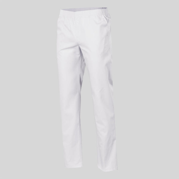 Calça Sarja Unisex Básica c/ Elástico - Tamanhos Grandes-Branco-XS-RAG-Tailors-Fardas-e-Uniformes-Vestuario-Pro
