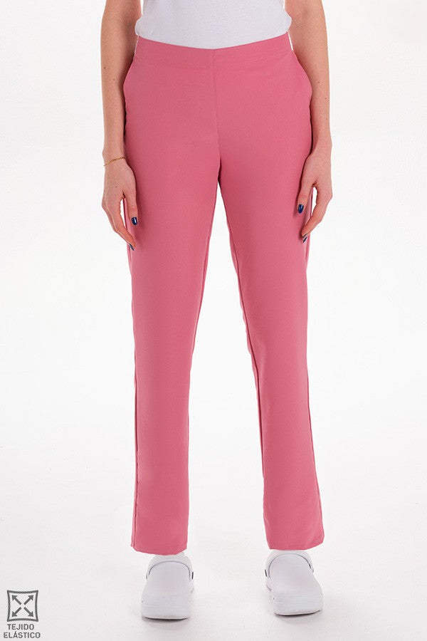 Calça Senhora Martina microfibra ELASTIK 360 - Elástico Cintura-Rosa (406)-XS / (SP)-RAG-Tailors-Fardas-e-Uniformes-Vestuario-Pro
