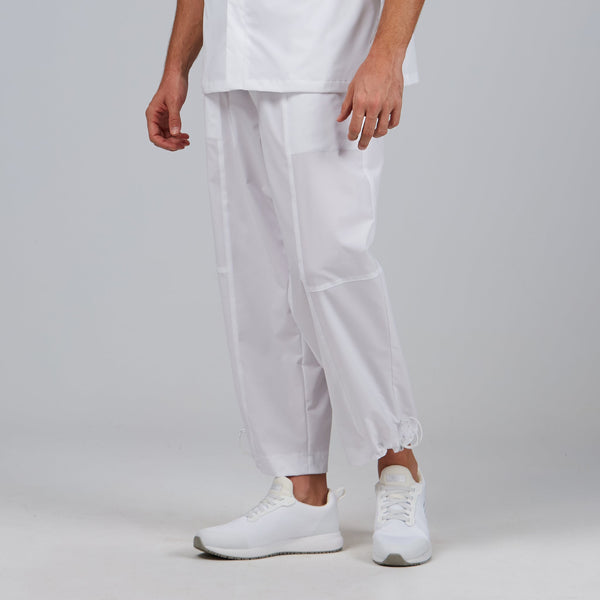 Calça Unissexo May Estilo Jogger Ajustável-Branco - 101-XS-RAG-Tailors-Fardas-e-Uniformes-Vestuario-Pro