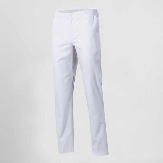 Calça de Sarja com Bolsos-Branco - 101-XXS-RAG-Tailors-Fardas-e-Uniformes-Vestuario-Pro