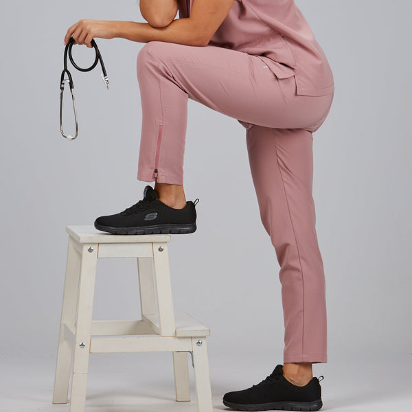 Calça de Senhora com Fecho nos Joelhos-Nude - 157-XS-RAG-Tailors-Fardas-e-Uniformes-Vestuario-Pro