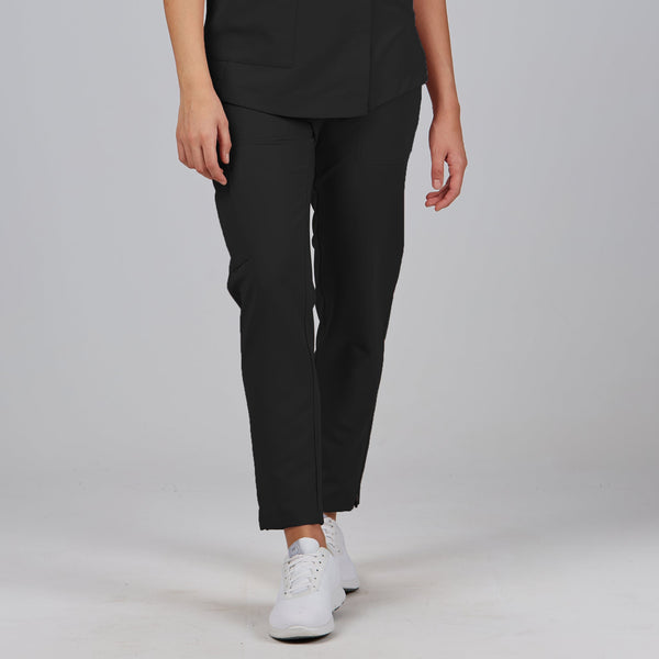 Calça de Senhora com Fecho nos Joelhos-Preto - 001-XS-RAG-Tailors-Fardas-e-Uniformes-Vestuario-Pro