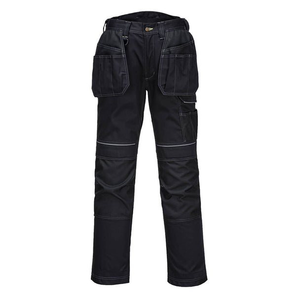 Calça trabalho elástica com coldre PW3-Preto-UK28" DE44 FR36 EU42-RAG-Tailors-Fardas-e-Uniformes-Vestuario-Pro