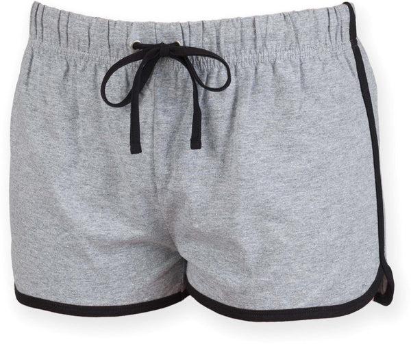 Calção retro de senhora-Heather Grey / Preto-XS-RAG-Tailors-Fardas-e-Uniformes-Vestuario-Pro