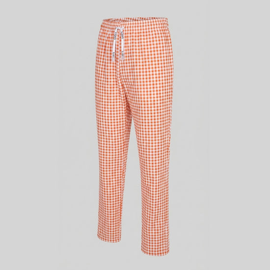 Calças Bâmbula Unissexo com Elástico e Cordão-Vichy Bâmbula Laranja - 262-XS-RAG-Tailors-Fardas-e-Uniformes-Vestuario-Pro