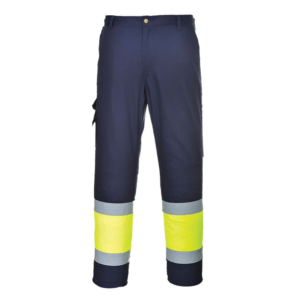 Calças Bicolor Combat de Alta Visibilidade-Amarelo/Marinho-S-RAG-Tailors-Fardas-e-Uniformes-Vestuario-Pro