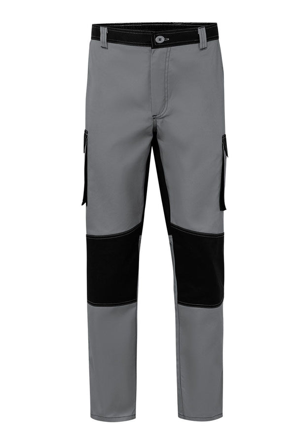 Calças Bicolor Multibolsos Elastik Reforçadas-Cinzento / Preto-34-RAG-Tailors-Fardas-e-Uniformes-Vestuario-Pro