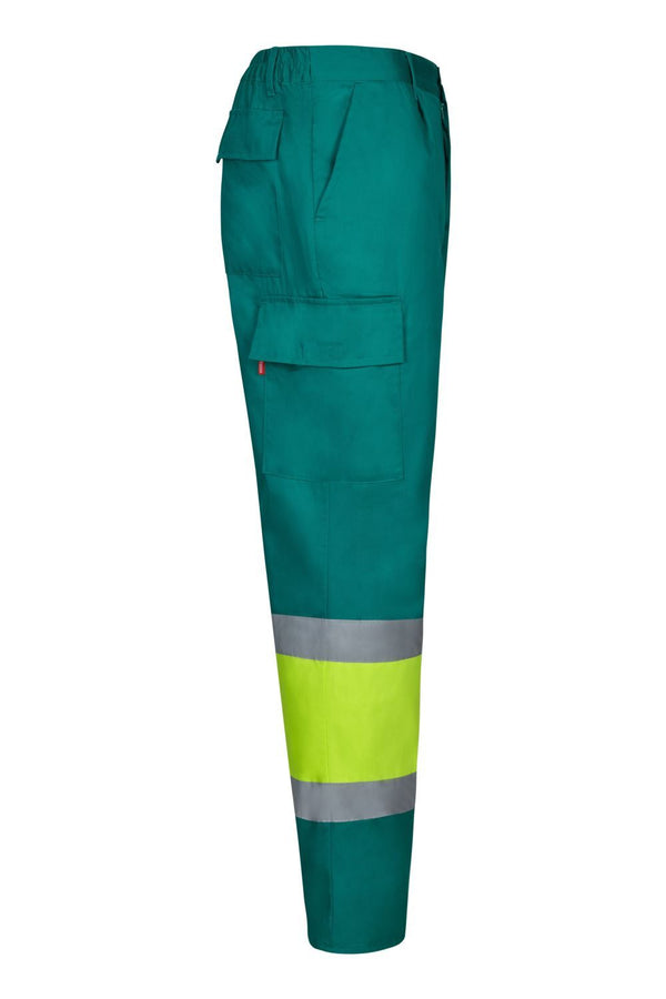 Calças Bicolor Multibolsos de Alta Visibilidade-RAG-Tailors-Fardas-e-Uniformes-Vestuario-Pro