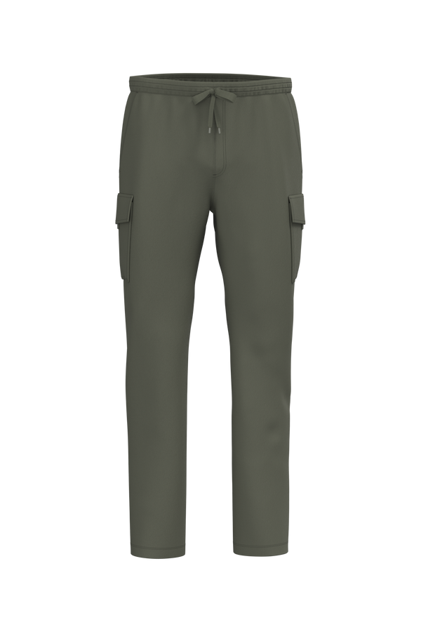 Calças Cargo Eco-responsáveis com Aspeto Lavado French Terry Homem-Cáqui Orgânico Lavado-XS-RAG-Tailors-Fardas-e-Uniformes-Vestuario-Pro